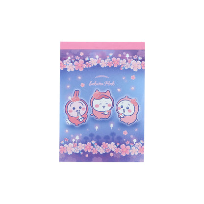 ちいかわ メモミニ（Sakura Pink・ヨザクラ・ちいかわ＆ハチワレ＆うさぎ）