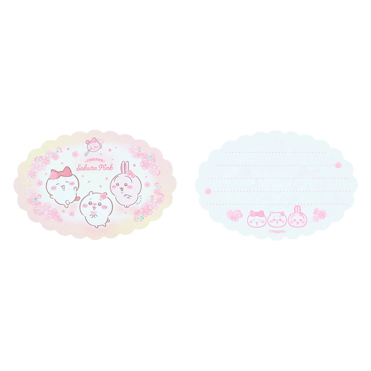 ちいかわ ダイカットミニレターセット（Sakura Pink・サクラ）