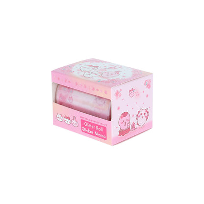 치이카와 글리터 롤 스티커 메모 (Sakura Pink・사쿠라)