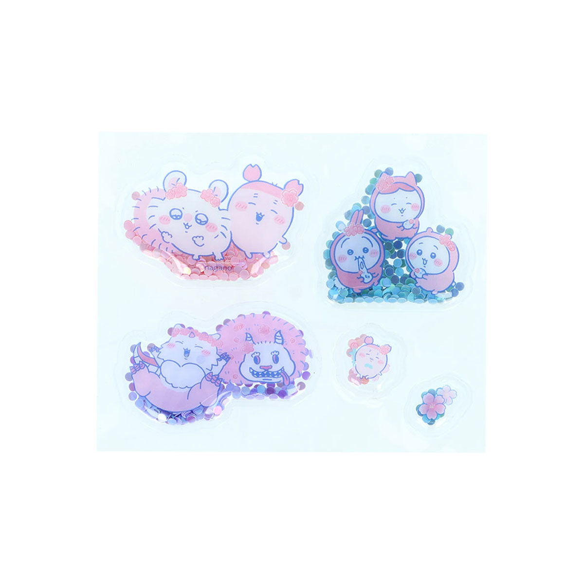 ちいかわ ぷにシャカシール（Sakura Pink・ヨザクラ）