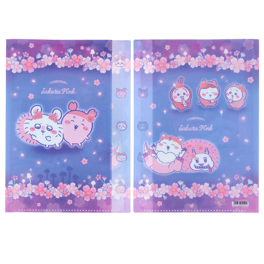 ちいかわ ダイカットクリアファイル5P（Sakura Pink・ヨザクラ）