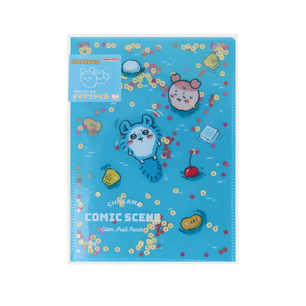 吉伊卡哇 閃片透明文件夾 A5W（水果冰·白天）