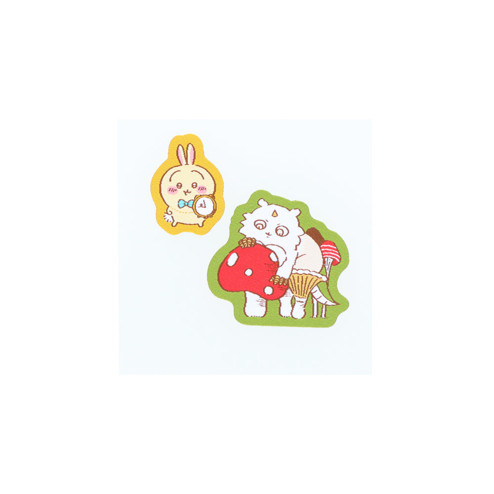 치이카와 직조 네임 스티커 (원더 티타임 우사기 & 아노코)