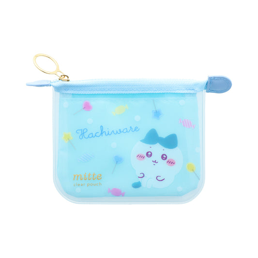 Chiikawa Clear Mini Flat Pouch "mitte" (Hachiware)