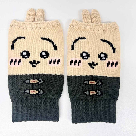 Chiikawa Arm Warmers (Knitted Pattern Usagi)