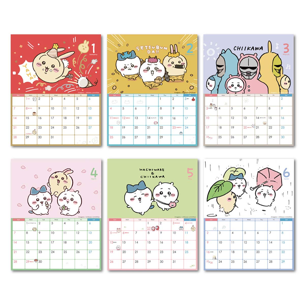 Chiikawa 2024 Wall/Table Calendar