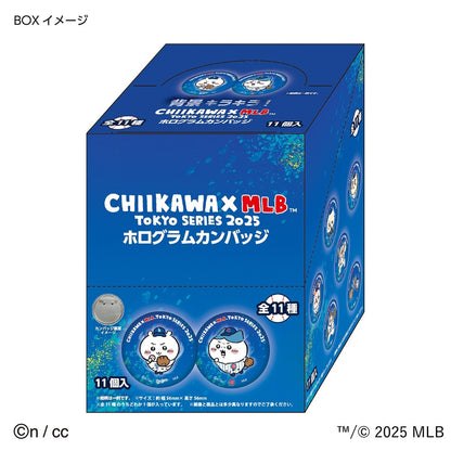 Chiikawa×MLB TOKYO SERIES Hologram Can Badge (11 types) 1BOX 11pcs