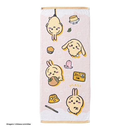 ちいかわ フェイスタオル（うさぎいろいろ）