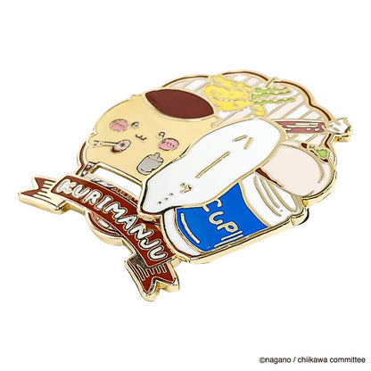 ちいかわ 大きめギミックピンバッジ（くりまんじゅう）