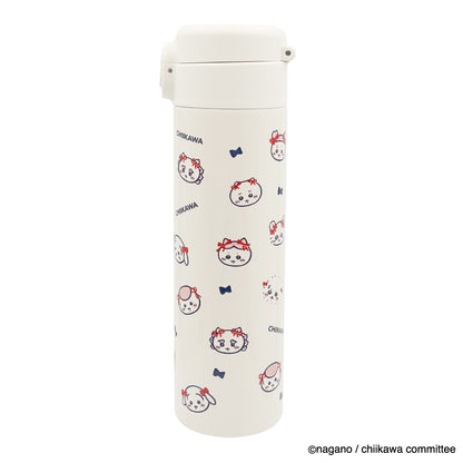Chiikawa One-Touch Stainless Bottle 500ml (Ribbon)