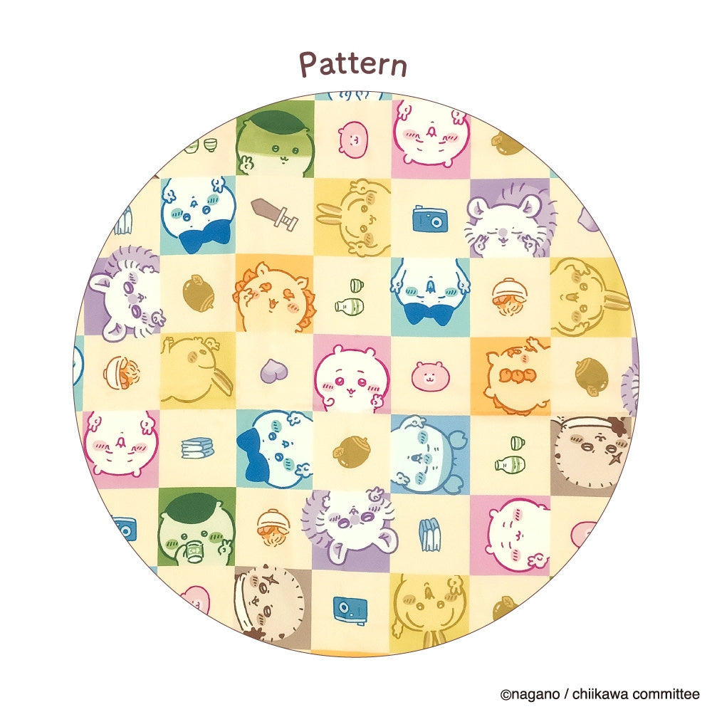 Chiikawa Water Repellent Furoshiki (Checkered Pattern)
