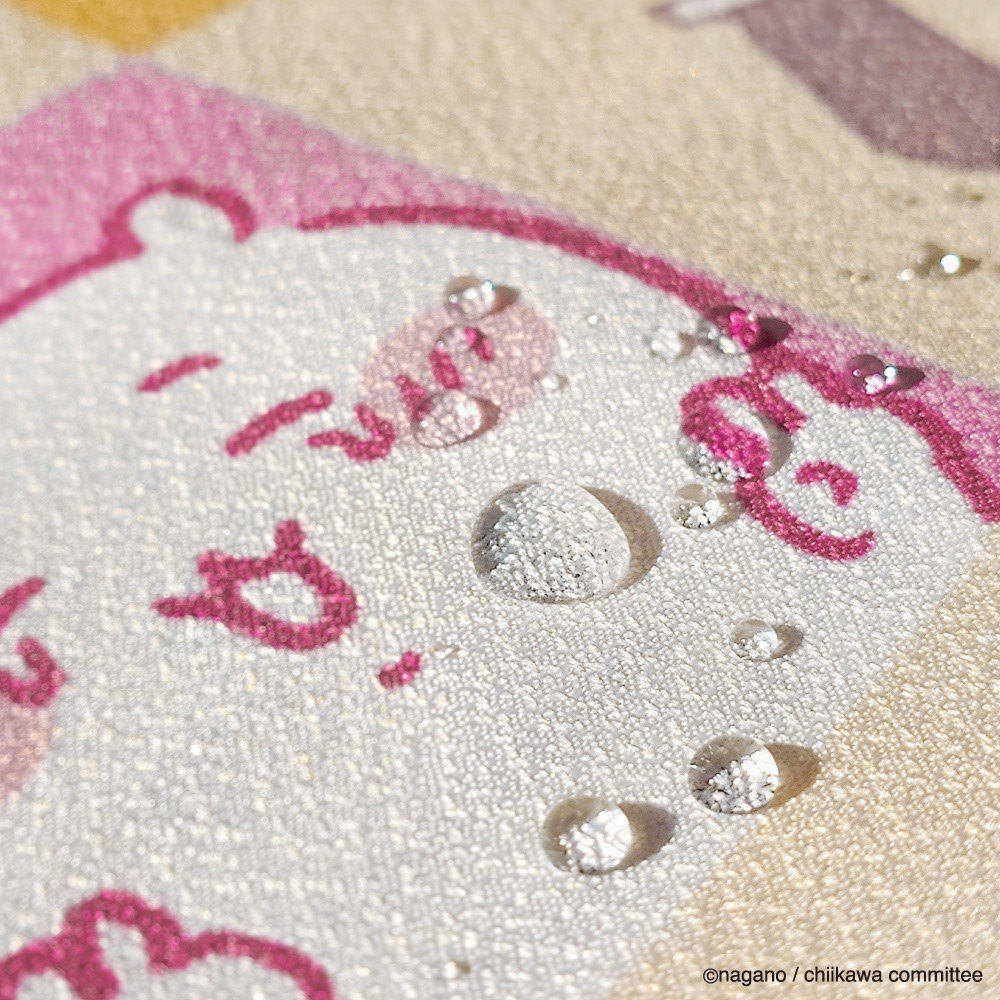Chiikawa Water Repellent Furoshiki (Checkered Pattern)