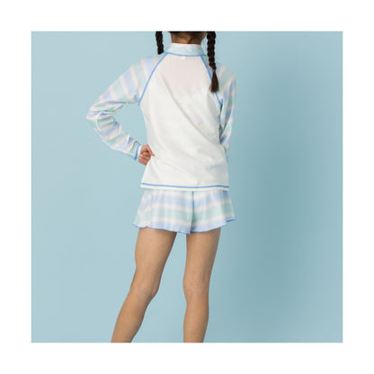 ちいかわ アニメ『ちいかわ』 女児小寸ラッシュガード 130cm BLUE