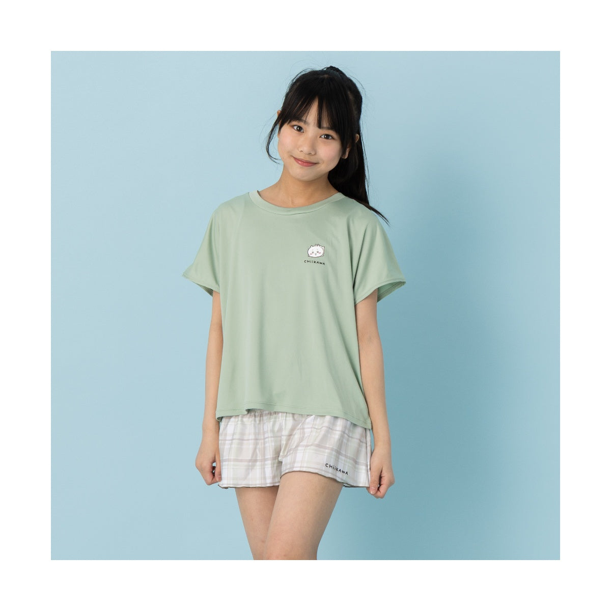 ちいかわ アニメ『ちいかわ』 女児大寸水着 GREEN