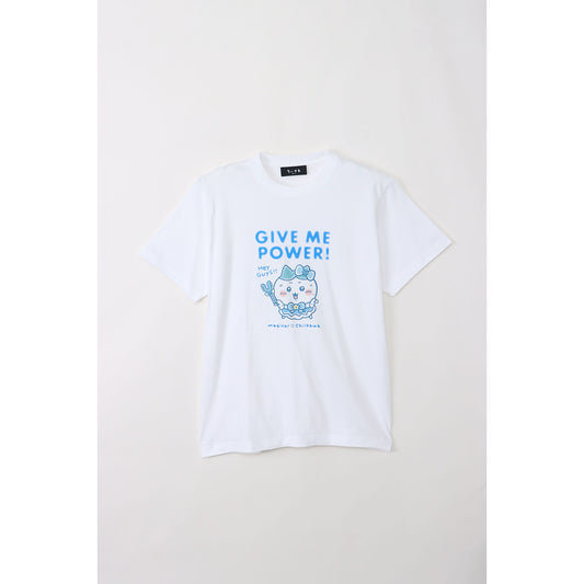 ちいかわ まじかるちいかわ Tシャツ GIVE ME POWER！！ ホワイト