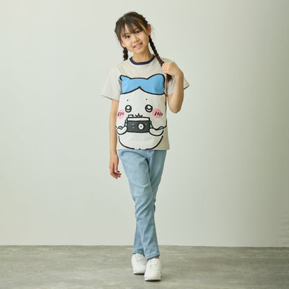 ちいかわ ちいかわパーク キッズTシャツ ビッグキャラクター ハチワレ グレー