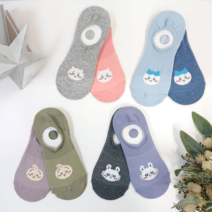 Chiikawa Kokopita Sneaker-Length Socks (Usagi Green)