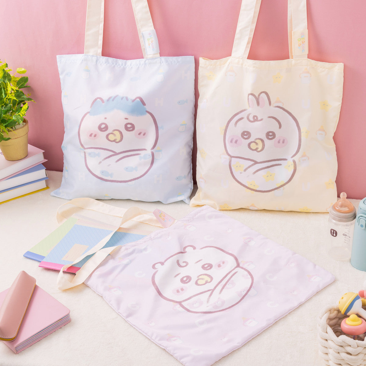 ちいかわ Chiikawa Baby 大きめポケッタブルエコバッグ（ちいかわ）
