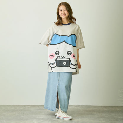 ちいかわ ちいかわパーク Tシャツ ビッグキャラクター ハチワレ グレー