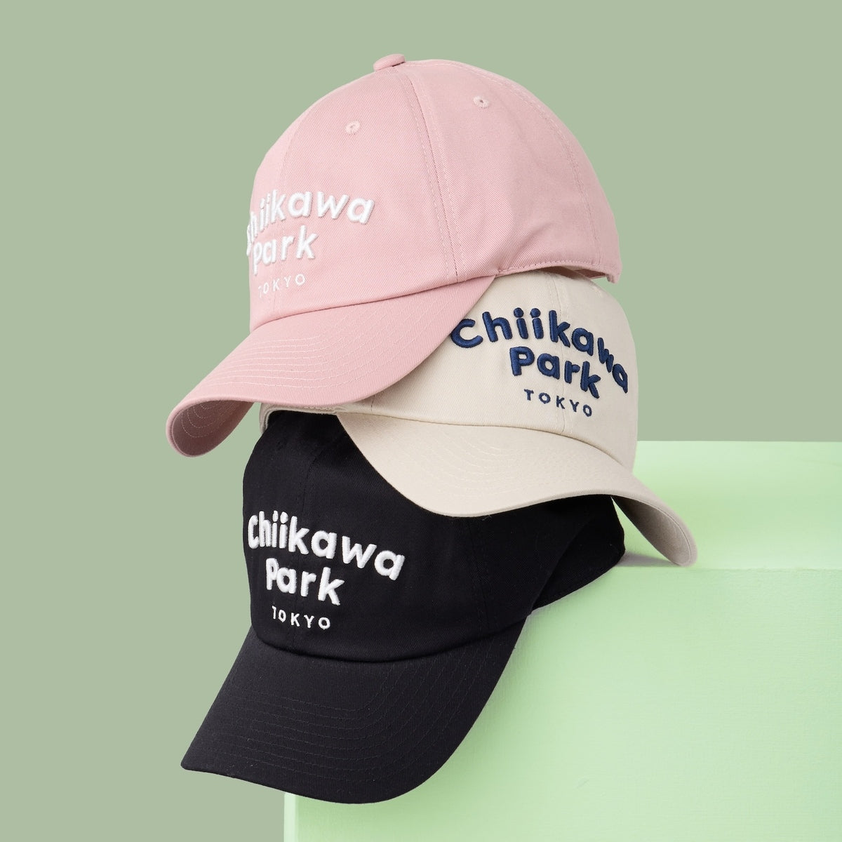 Chiikawa Park Cap (Logo / Black)