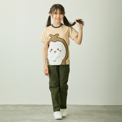 ちいかわ ちいかわパーク キッズTシャツ ビッグキャラクター カブトムシ チャコール