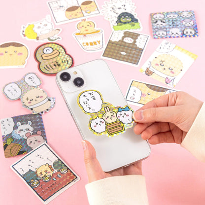 ちいかわ スマホに貼れるサイズのホログラムステッカー（RIBON）