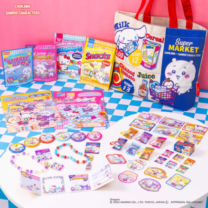 ちいかわ×サンリオキャラクターズ スーパーマーケットなジッパーバッグ 5枚入（モモンガとクロミ）