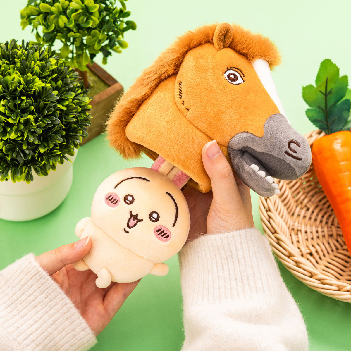 ちいかわ 馬を被ったうさぎマスコット