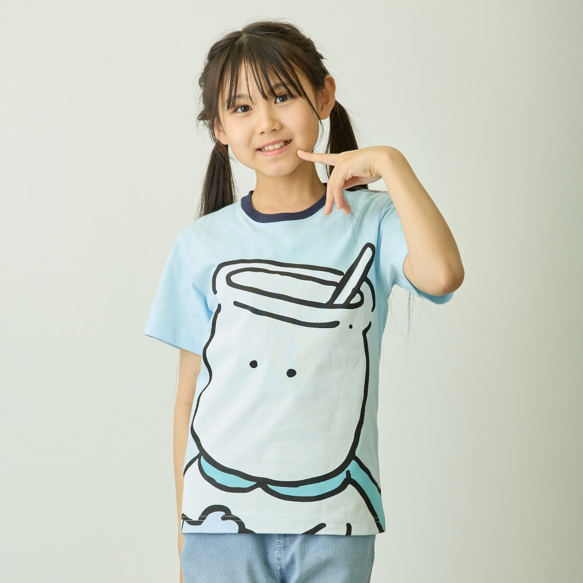 ちいかわ ちいかわパーク キッズTシャツ ビッグキャラクター むちゃうマン サックス