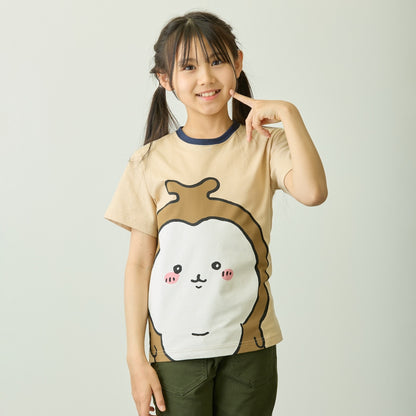 ちいかわ ちいかわパーク キッズTシャツ ビッグキャラクター カブトムシ チャコール