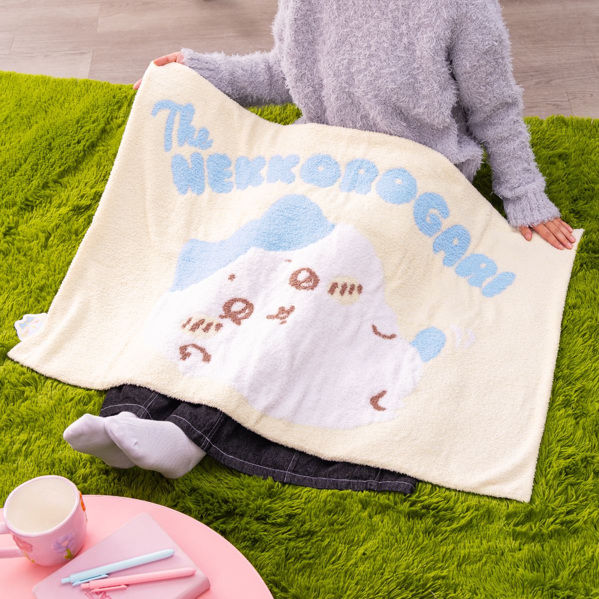 ちいかわ あったかもこもこブランケット（ハチワレ）