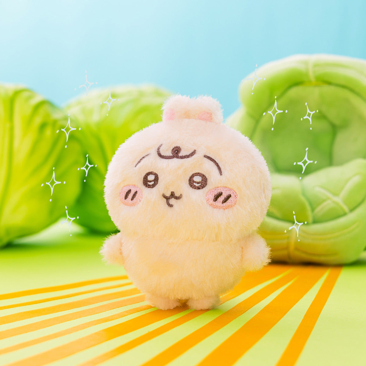 吉伊卡哇 baby系列 捲心菜裡的兔兔吊飾