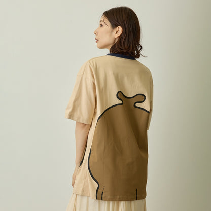 ちいかわ ちいかわパーク Tシャツ ビッグキャラクター カブトムシ チャコール