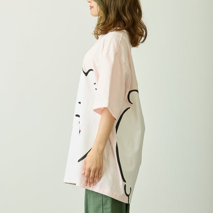 ちいかわ ちいかわパーク Tシャツ ビッグキャラクター ちいかわ ピンク