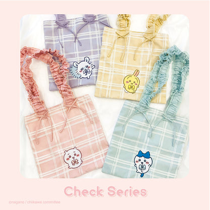 Chiikawa Tote Bag (Checkered / Momonga)