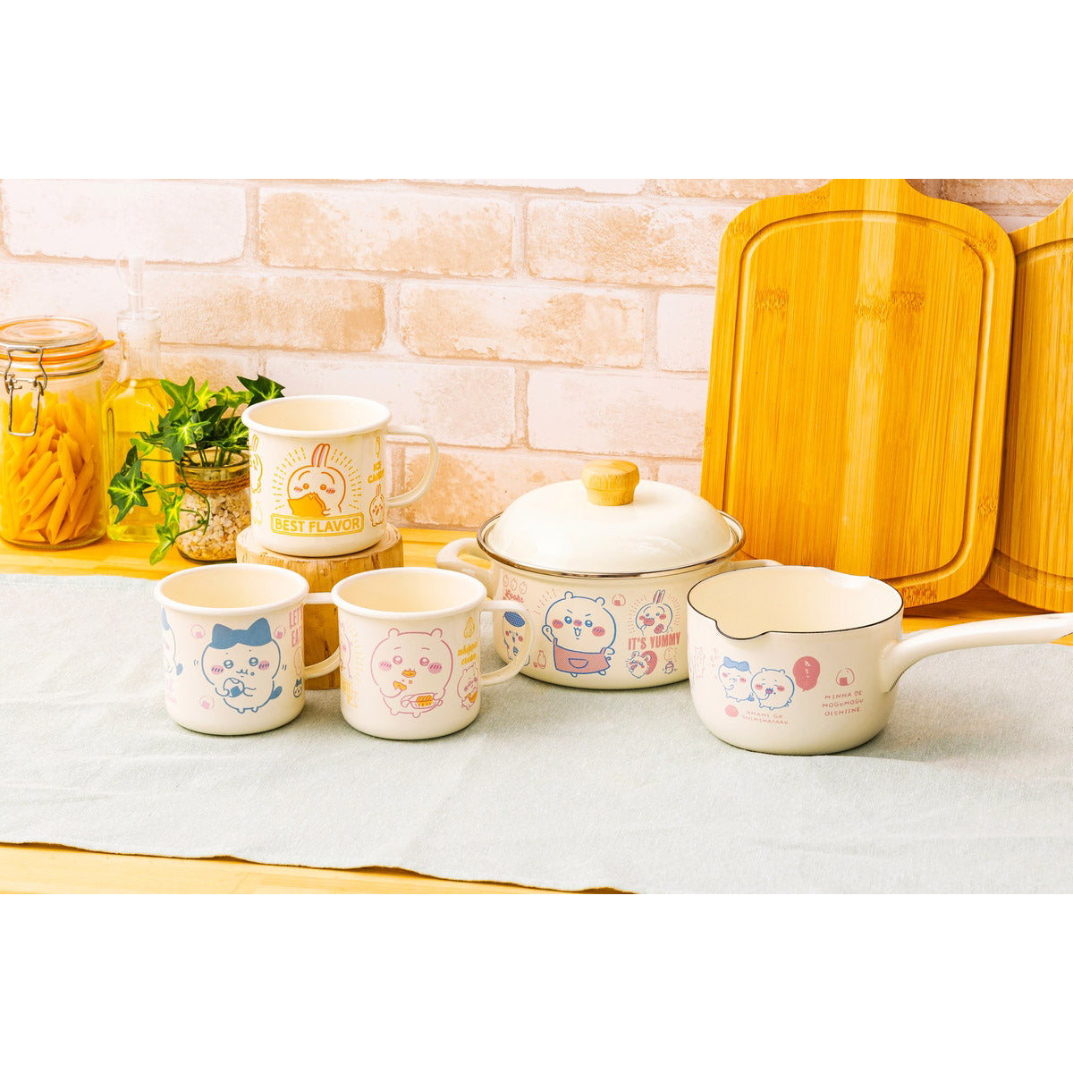 吉伊卡哇 珐琅牛奶锅 12cm
