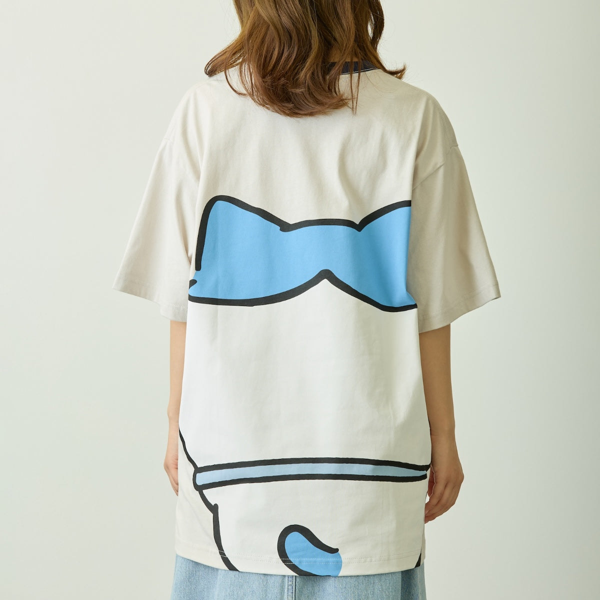 ちいかわ ちいかわパーク Tシャツ ビッグキャラクター ハチワレ グレー