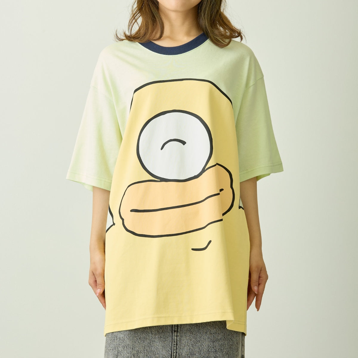 ちいかわ ちいかわパーク Tシャツ ビッグキャラクター オデ ライトグリーン