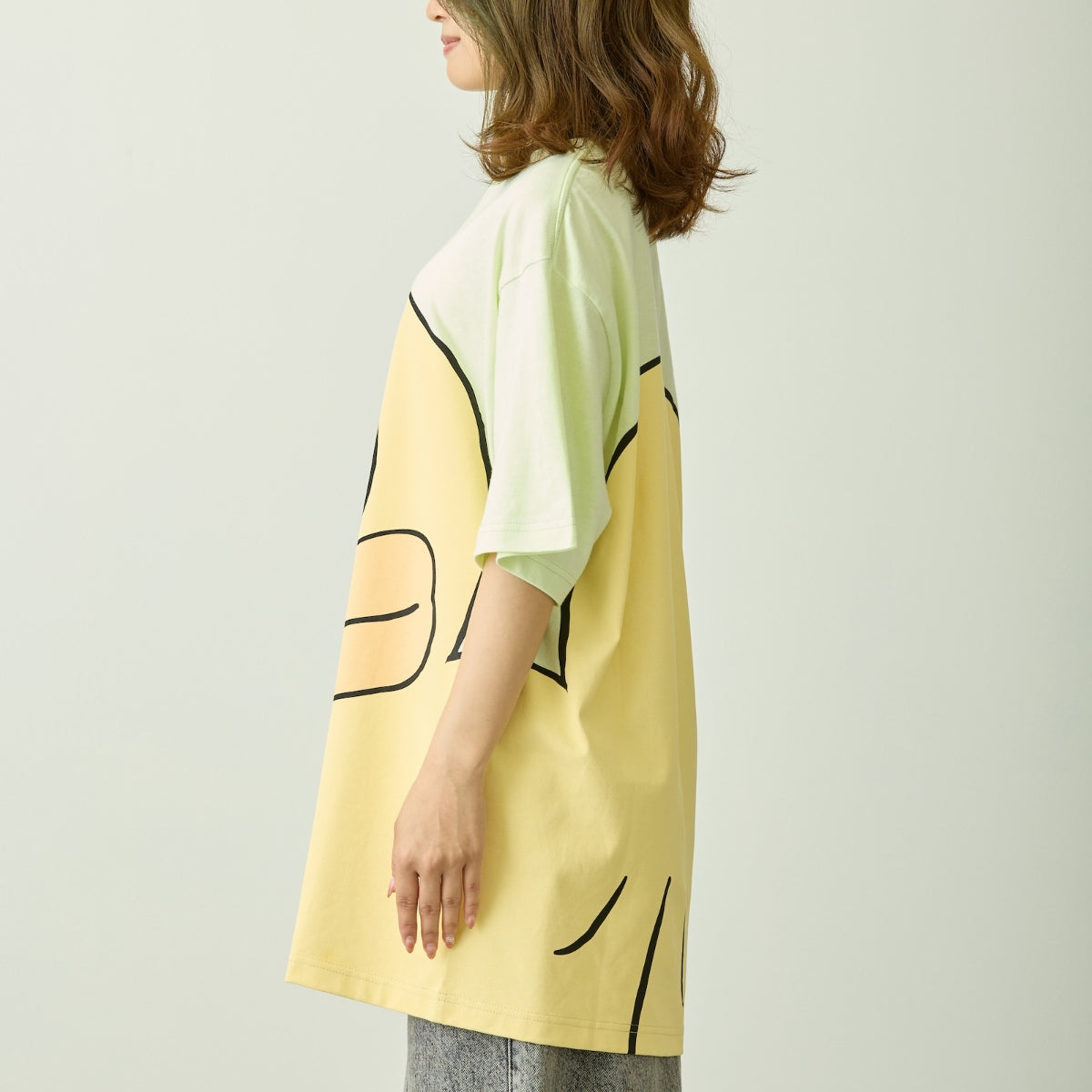 ちいかわ ちいかわパーク Tシャツ ビッグキャラクター オデ ライトグリーン