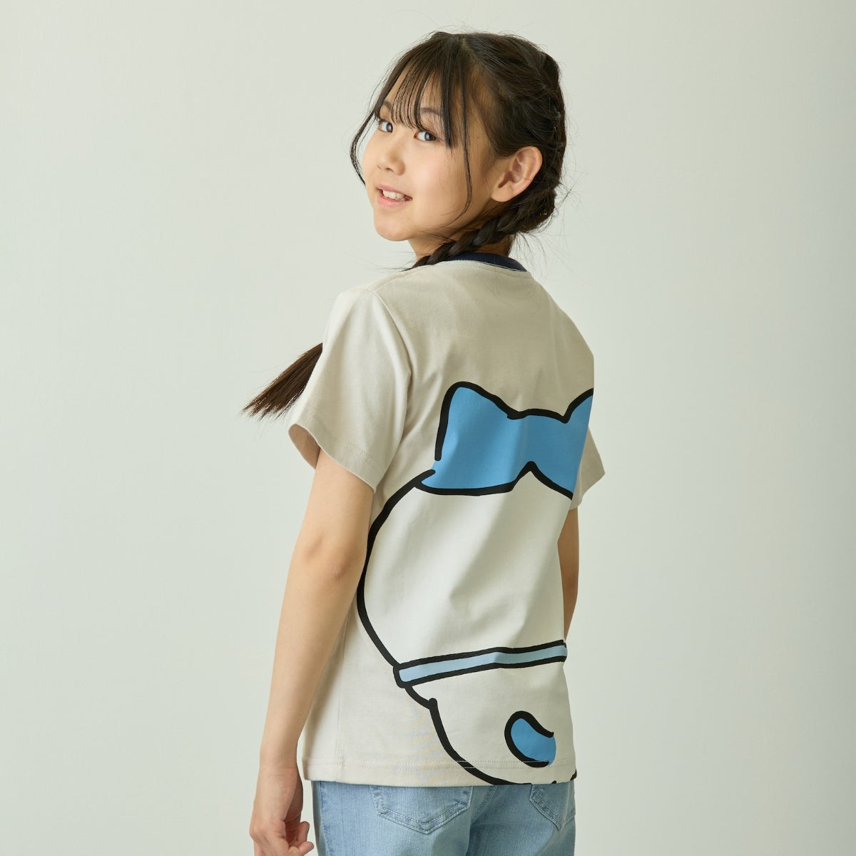 ちいかわ ちいかわパーク キッズTシャツ ビッグキャラクター ハチワレ グレー