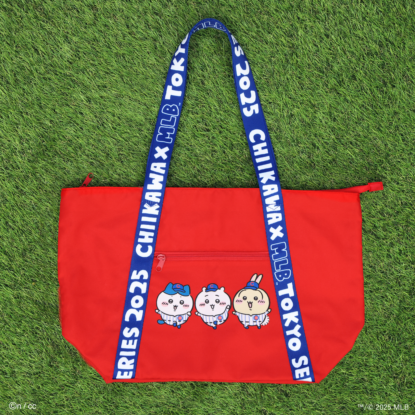 【予約】ちいかわ×MLB TOKYO SERIES トートバッグ（カブス）【2025年6月下旬より順次発送予定（発送延期の場合もキャンセル不可）】【通常商品と同時購入・配送希望日指定不可】【キャンペーン対象外】