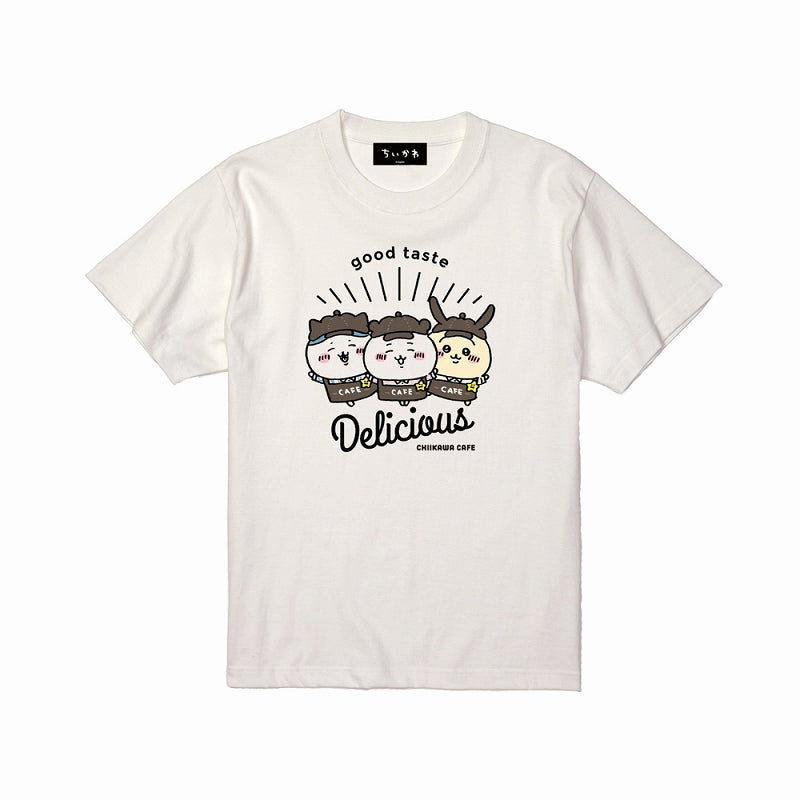 ちいかわ Cafe Tシャツ デリシャス オフ白【１会計 各サイズ２点まで】