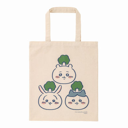 치이카와 치이카와의 숲 평평한 큰 토트백