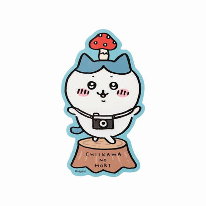 치이카와 유루컷 빅 스티커 (버섯 하치와레)