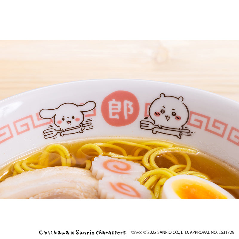 치이카와×산리오 캐릭터즈 라면 그릇 & 렌게 세트