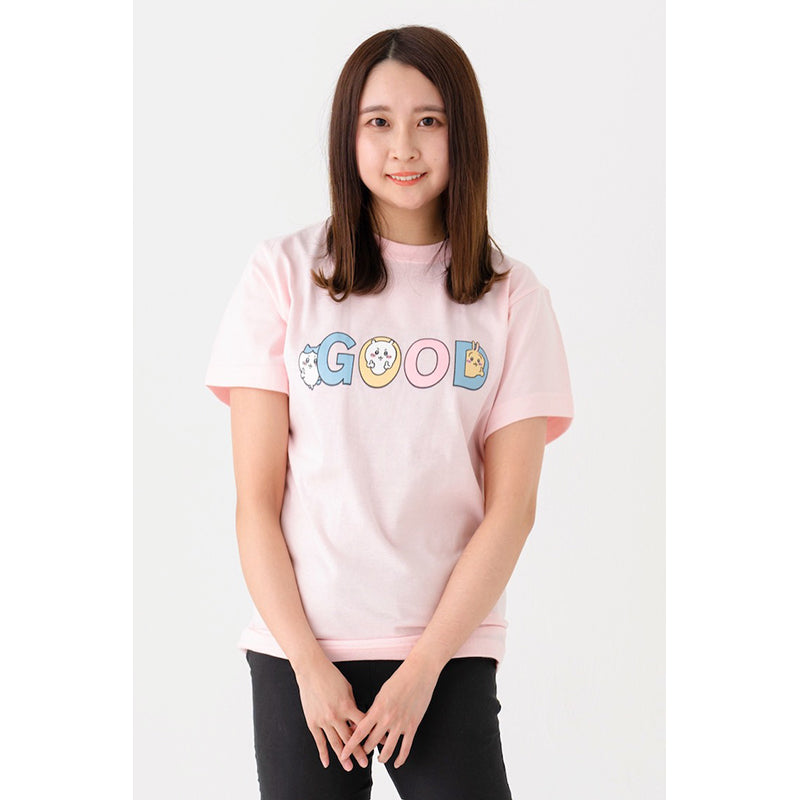 ちいかわ GOOD Tシャツ(ベビーピンク)