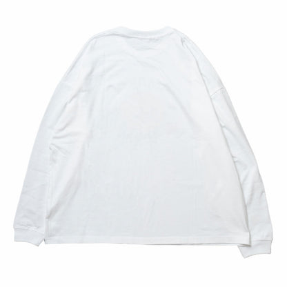 ちいかわ観光 ビックシルエットL/S Tシャツ スマッシュ(ホワイト)