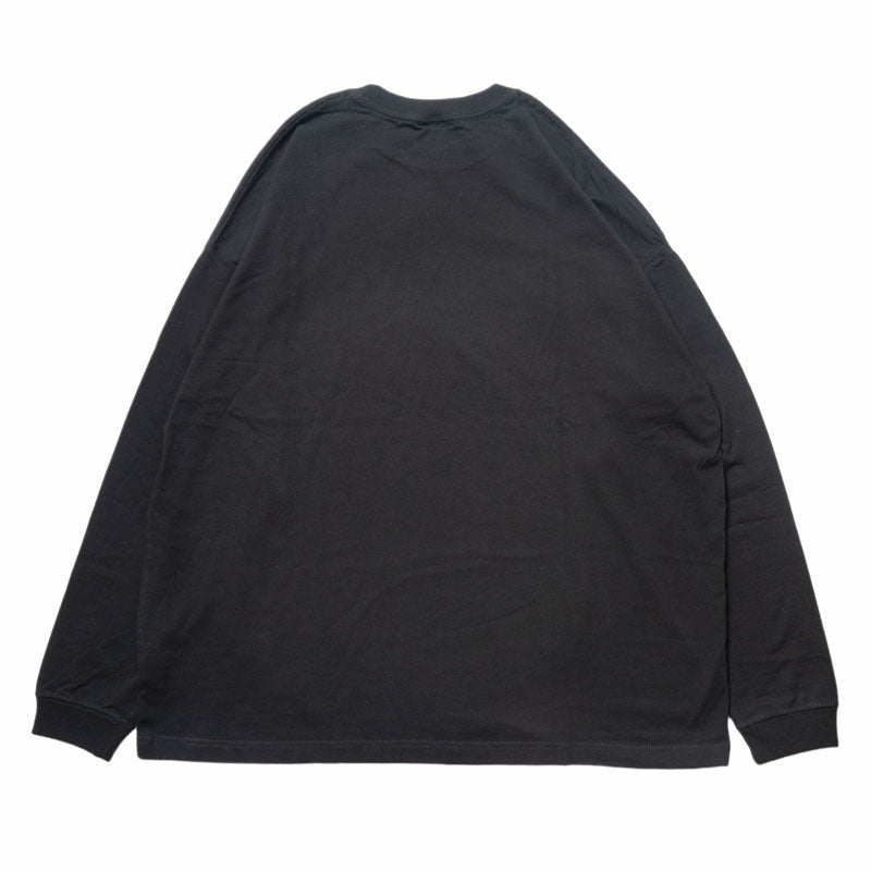 ちいかわ観光 ビックシルエットL/S Tシャツ 観光ロゴ(ブラック)