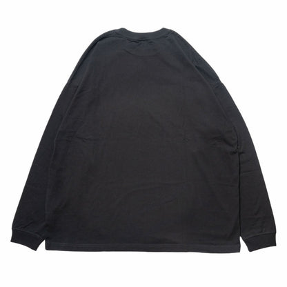ちいかわ観光 ビックシルエットL/S Tシャツ 観光ロゴ(ブラック)