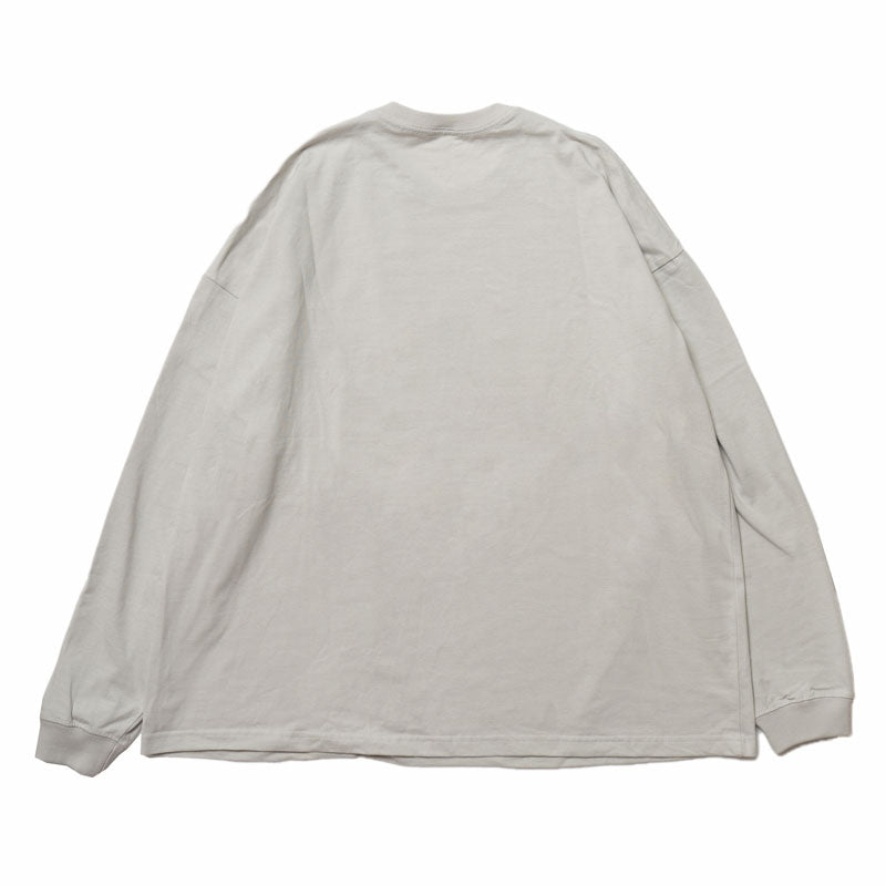 ちいかわ観光 ビックシルエットL/S Tシャツ うさぎスノボ(グレー)